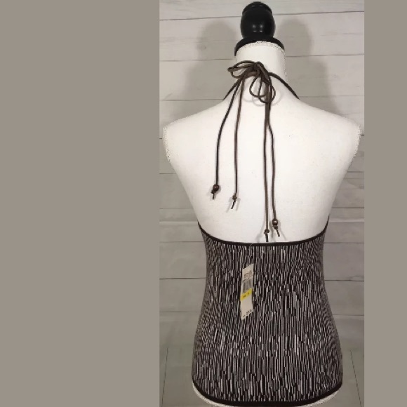MICHAEL KORS Safari print halter top beaded NWT - Picture 6 of 7
